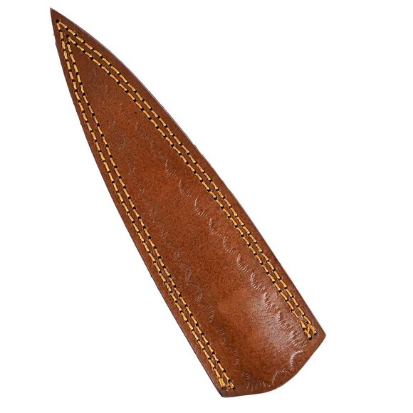 Damascus Two Side Kitchen Knife with Pakka Wood Handle Handmade Knife NEW - Picture 5 of 7